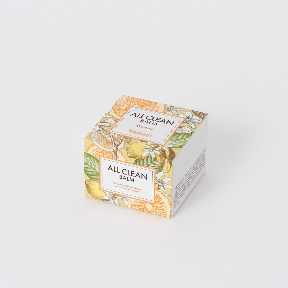 Mandarin-scented facial cleansing balm