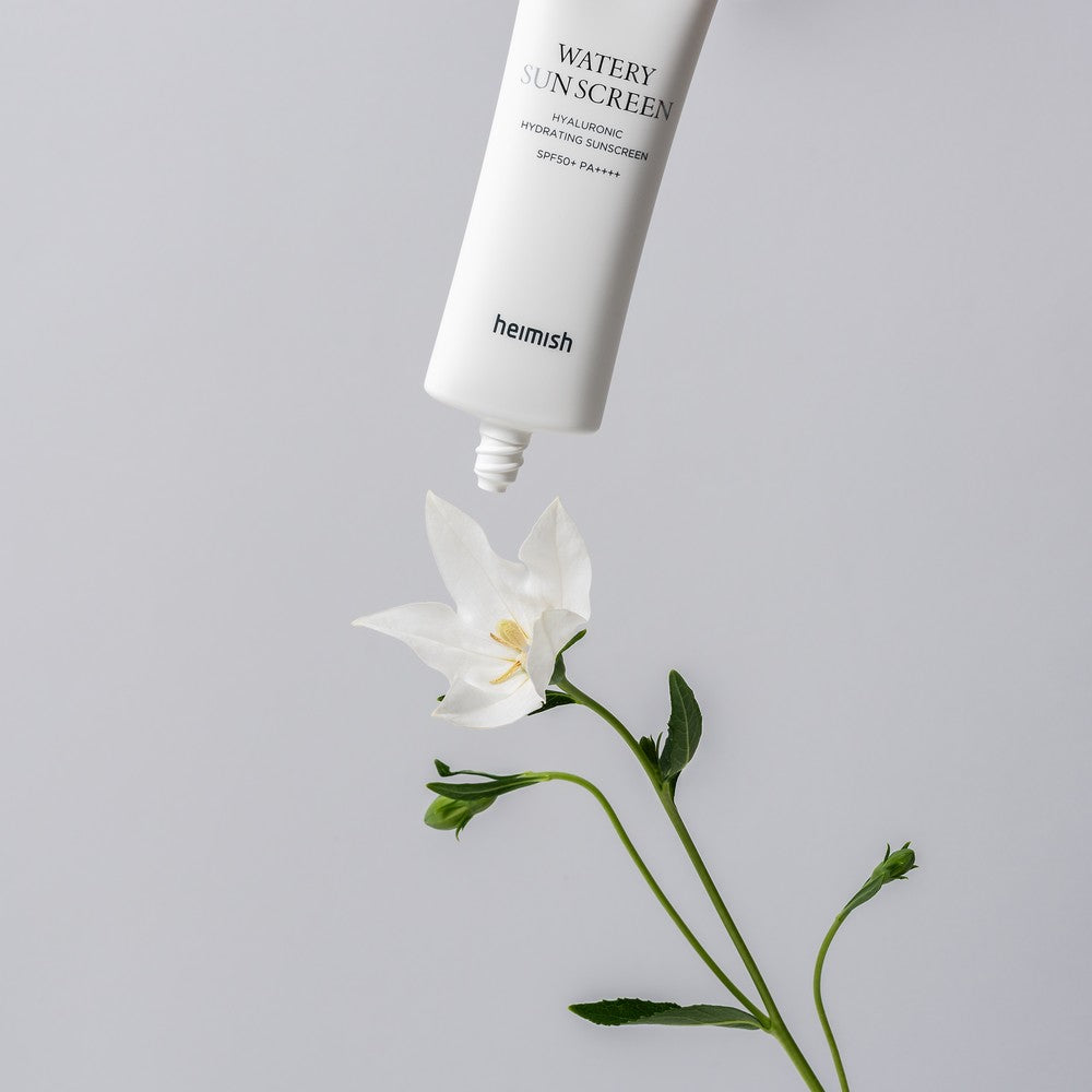 SPF 50+ sunscreen with moringa ceramide and hyaluronic acid
