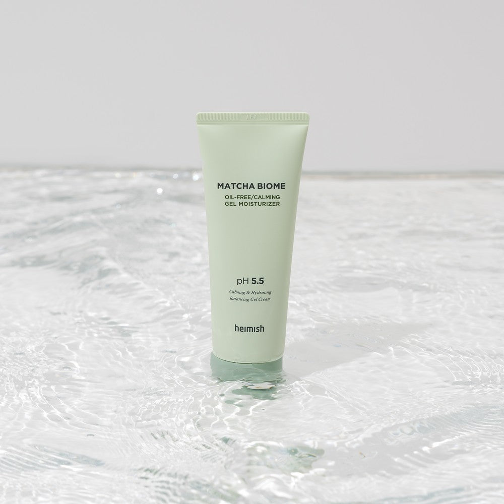 Heimish Matcha Biome Gel calming effect on skin
