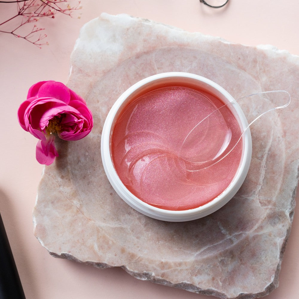 Under-eye hydration with Heimish Bulgarian Rose Hydrogel Patch