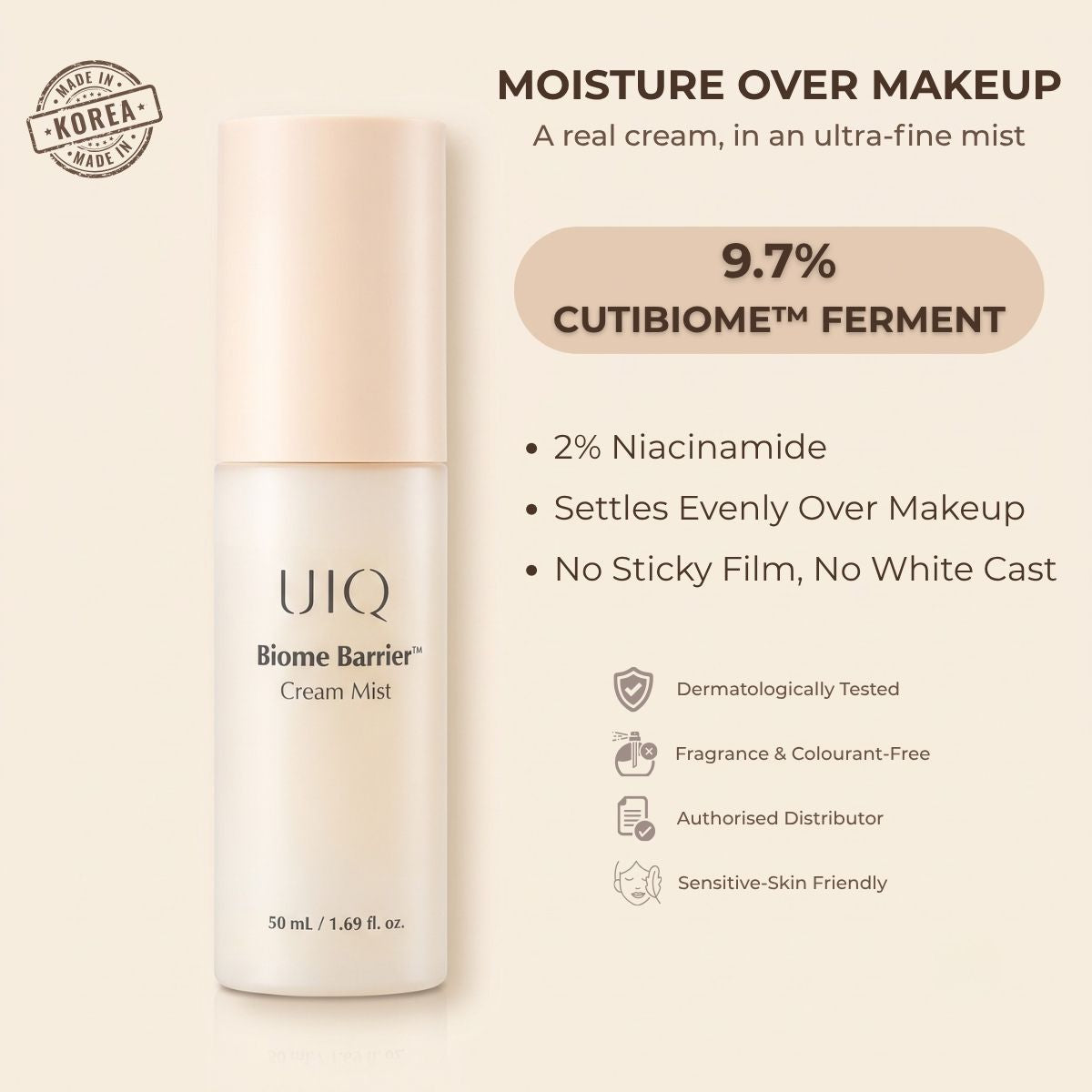 UIQ BIOME BARRIER™ CREAM MIST