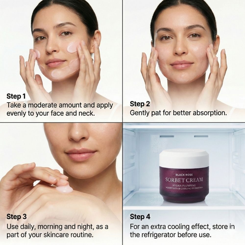 How to use HEIMISH BLACK ROSE SORBET CREAM