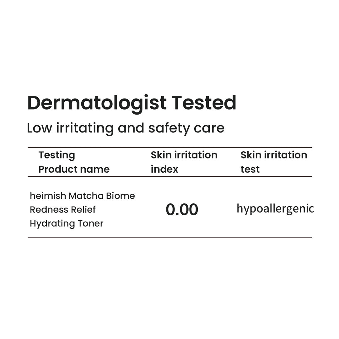 HEIMISH MATCHA BIOME REDNESS RELIEF HYDRATING TONER