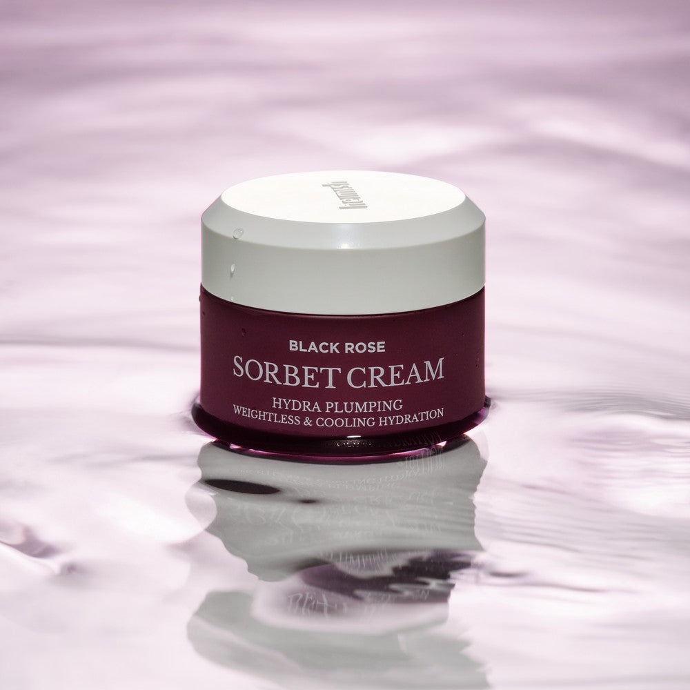 Skincare routine with Heimish Black Rose Sorbet Cream

