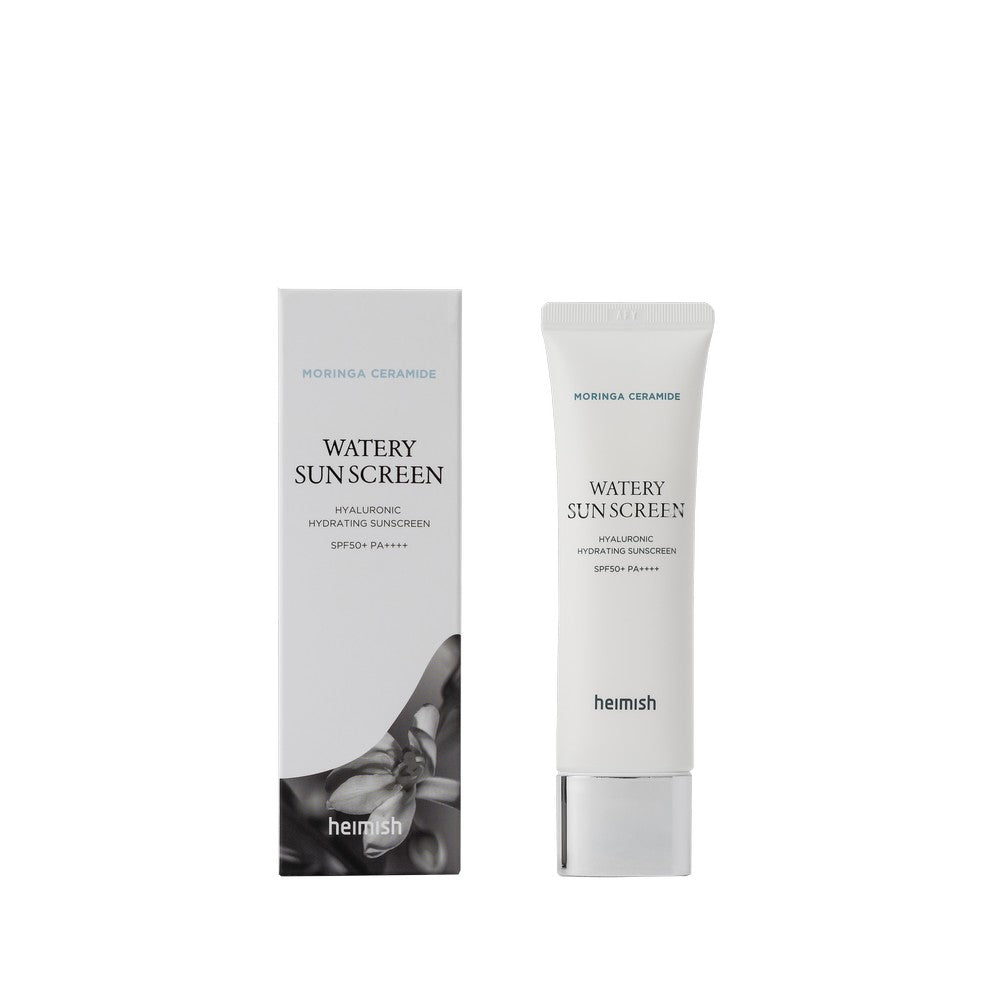 Heimish Moringa Ceramide Watery Sunscreen product bottle front view

