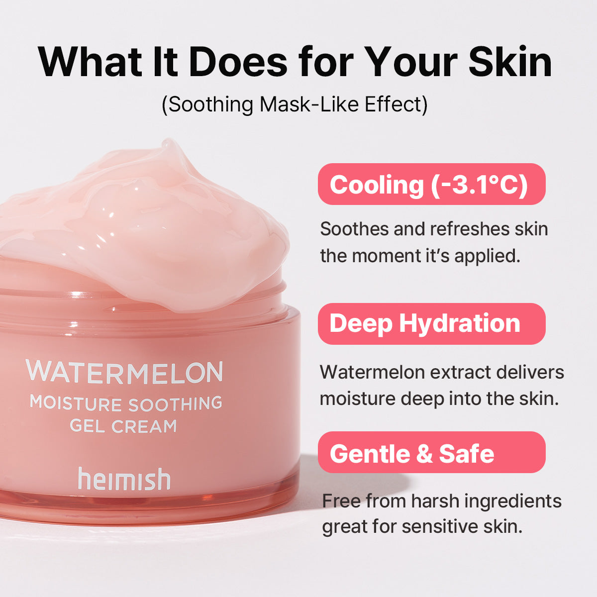 HEIMISH WATERMELON MOISTURE SOOTHING GEL CREAM