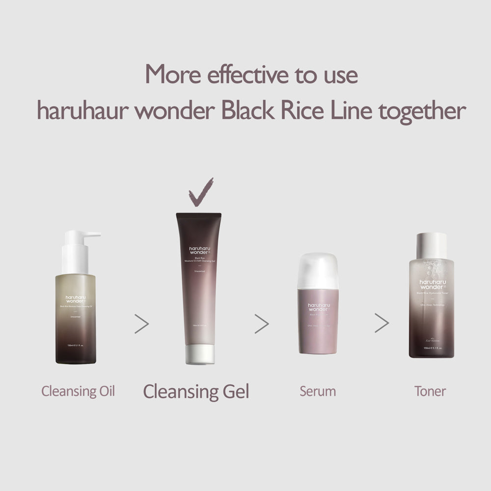 haruharu WONDER Black Rice Moisture 5.5 Soft Cleansing Gel / Unscented